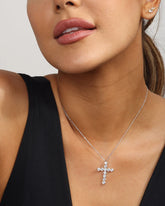 Oh She Fancy Small Cross - Silver