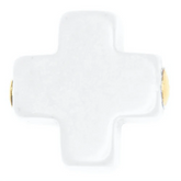 egirl 14" Necklace Gold - Signature Cross Gold Charm - Off-White