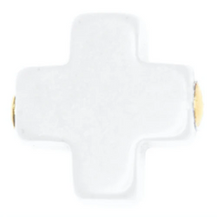 egirl 14" Necklace Gold - Signature Cross Gold Charm - Off-White