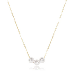 16" Necklace Gold - Joy Pearl