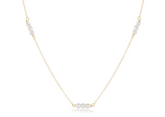 17" Choker Joy Simplicity Chain Gold - 3mm Pearl