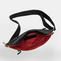 *Charles Crossbody Lrg-Black-BG-Red Zip