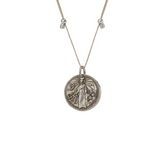 Better Together - Michael/Mary Small Pendant Antique Silver