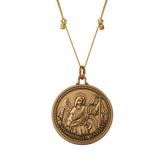 Better Together - Raphael/Mary Large Pendant Antique Gold