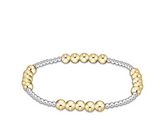 Classic Blissful Pattern 5mm Mixed Metal Bracelet
