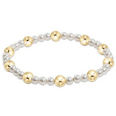 Pearl Sincerity Pattern 4mm - 6mm Gold Bracelet