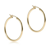 Round Gold 1.25" Hoop - Smooth