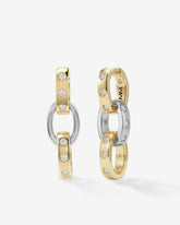 Ashley Chain Convertible Earring Gold Mix-White