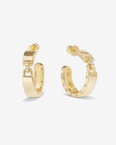Ashley Lock Hoops 1"- Gold