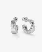 Ashley Lock Huggies - Silver