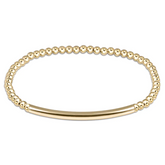 Classic Gold 3mm Bead Bracelet - Bliss Bar Smooth