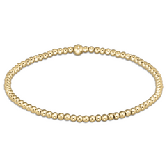 Classic Gold 2.5 mm Bead Bracelet
