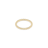 Classic Gold 2mm Bead Ring - Size 6