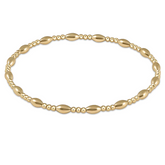 enewton extends - Harmony Sincerity Pattern 2mm Bead Bracelet - Gold