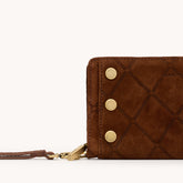 Bryant Wallet-Chocolate Diamond Suede-AG
