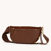 Charles Crossbody Med-Chocolate Diamond Suede-AG
