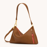 *Kyle-Mahogany Pebble-BG-Red Zip