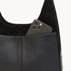 Tim Med-Noir Diamond Suede-GM