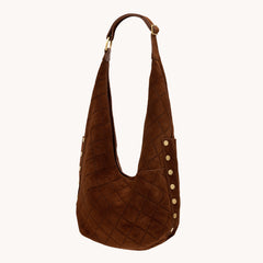 Tom Zip-Chocolate Diamond Suede-AG