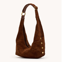 Tom Zip Chocolate Diamond Suede