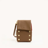 *VIP Mobile-Mahogany Pebble-BG Red Zip