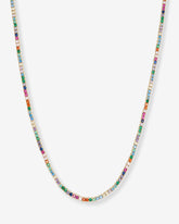 16" Heiress Tennis Necklace S Rainbow