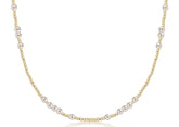 17" Choker Beaded - Hope Unwritten Pearl 4mm