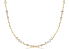 17" Choker Beaded - Hope Unwritten Pearl 4mm