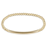Bliss Bar Smooth Gold 3mm Bracelet