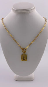 Initial Necklace - D