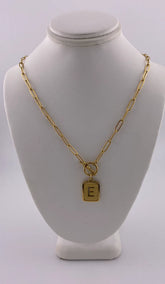 Initial Necklace - E