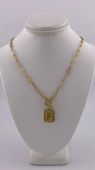 Initial Necklace - F