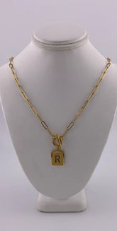 Initial Necklace - R