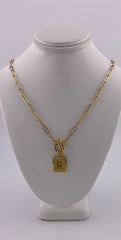 Initial Necklace - R