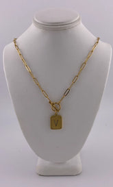Initial Necklace - V