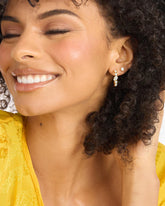 Isla Hoops .75 Gold White