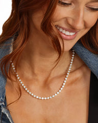 She's an Icon Tennis Necklace 18'