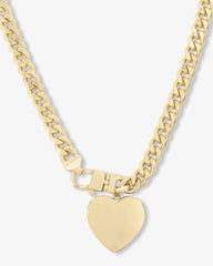 Julian XL Heart Cuban Chain Necklace 18'
