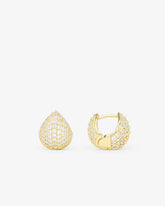 Lil Norah Pave Earrings - Gold