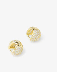 Lil Norah Pave Earrings - Gold