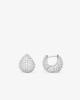 Lil Norah Pave Earrings - Silver