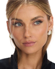 Norah Loves A Pave Double Hoop-Gold