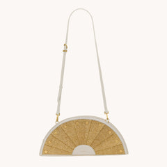 Shelley Clutch - Calla Lily White Raffia G