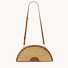 Shelley Clutch - Cocoa Raffia G