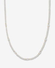 16" The Maven Tennis Necklace - Gold