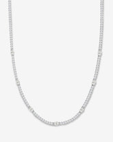 16" The Maven Tennis Necklace - Silver