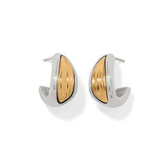 Cascade Two Tone Hoop Earrings
