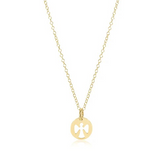 egirl 14" Necklace Gold - Guardian Angel Small Gold Disc