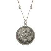 Better Together - Raphael/Mary Large Pendant Antique Silver