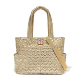 Gold Mtlc Kameron Utility Tote